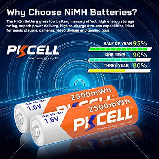 PKCELL Rechargeable AA Batteries 2