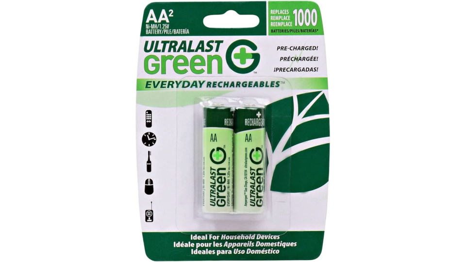 Ultralast Green Rechargeable Batteries