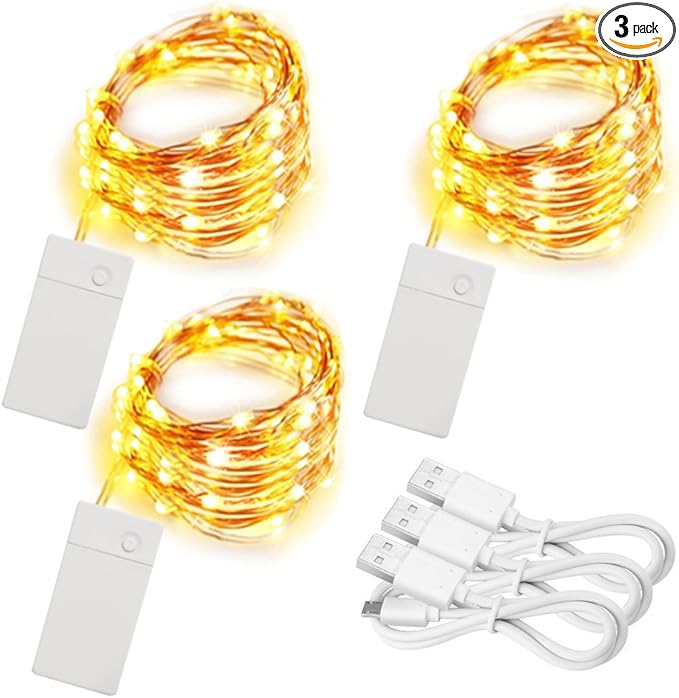 Soltuus 3 Pack Rechargeable String Fairy Lights Review