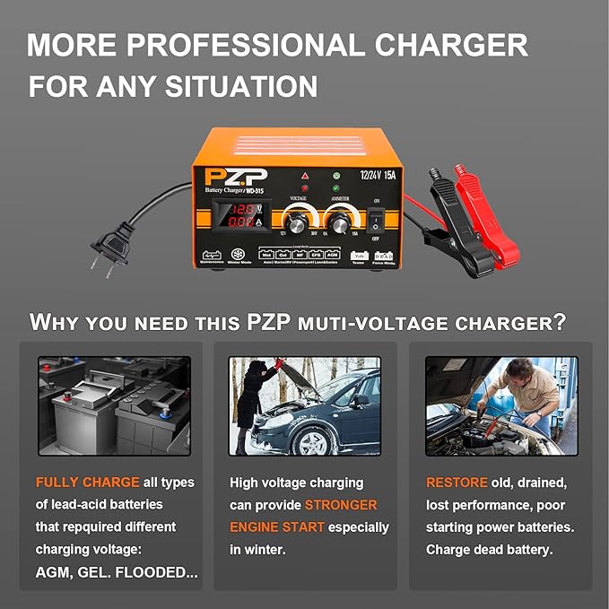PZ.P 12V 24V Car Battery Charger Review