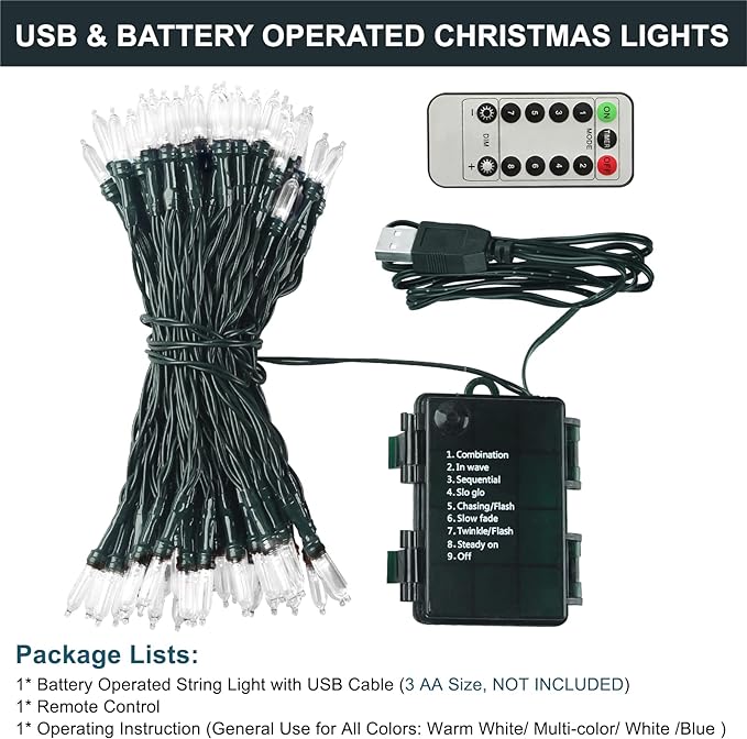 Tcamp Battery Operated Christmas Lights Review