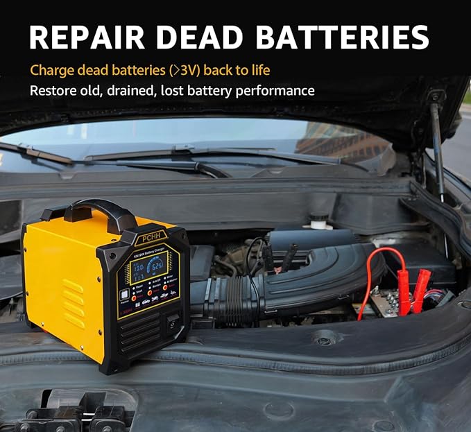 PCHH 12V 24V Car Battery Charger Review