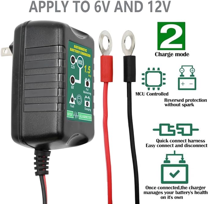 Unocho 6V 12V Battery Charger Review