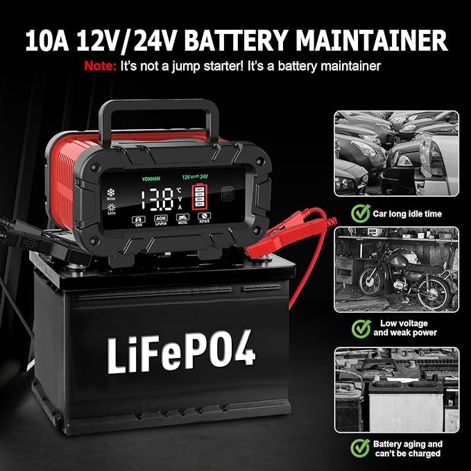 YONHAN 10 Amp Battery Charger Review