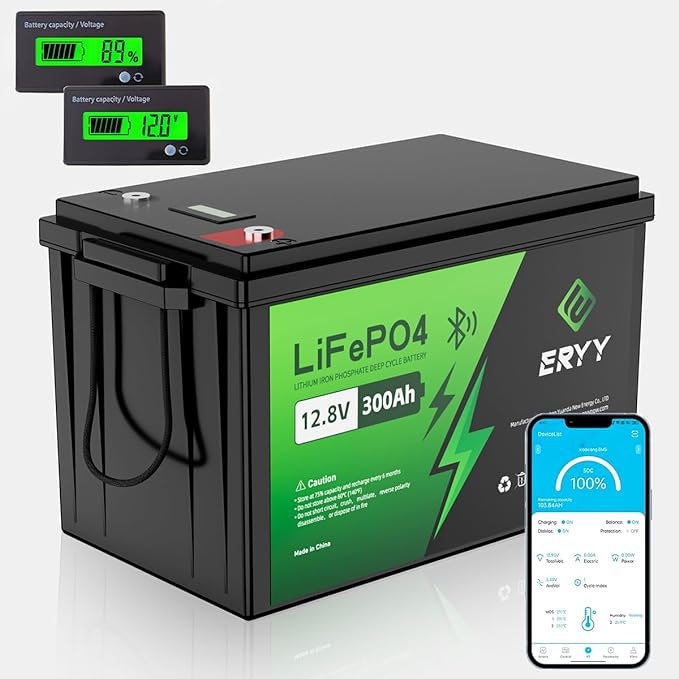 ERYY 12V 300Ah Bluetooth Smart LiFePO4 Battery Review