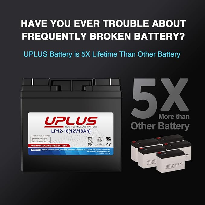  Uplus 12V 18Ah Rechargeable Sealed Lead Acid Battery Review